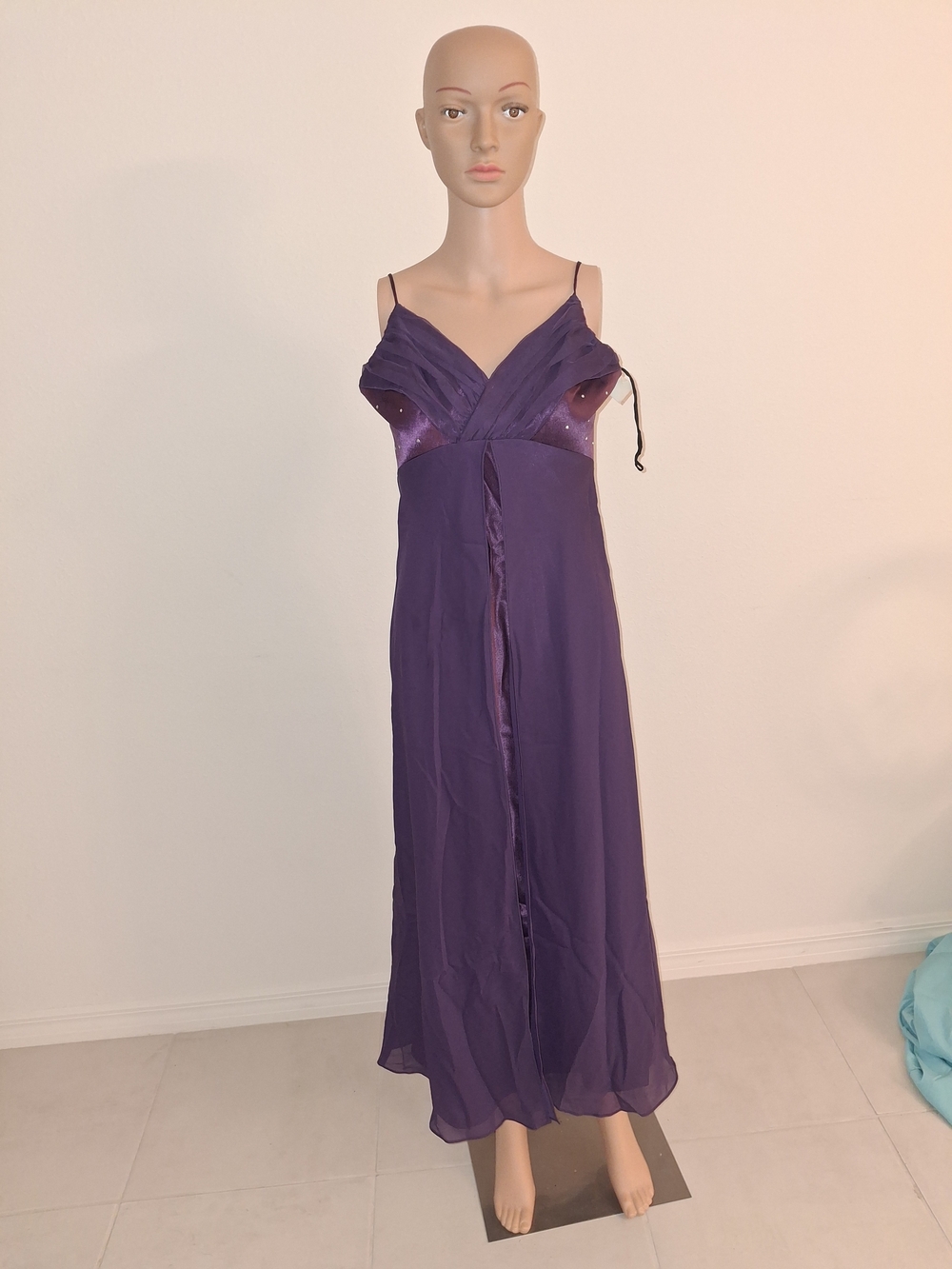 Women's Purple Evening Slip Dress